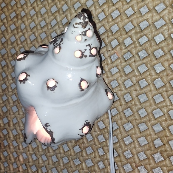 Ceramic  Nautical Conch shell light Vtg - Picture 5 of 12